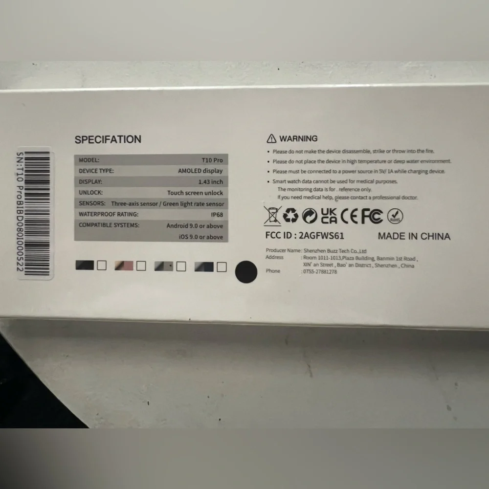 NIB sealed/unopened FEMPOIN SMART WATCH